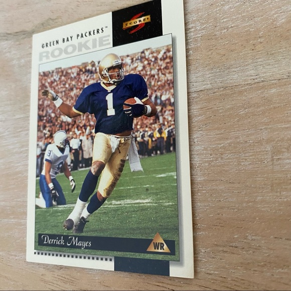 Derrick Mayes Green Bay Packers WR 1996 Card - Picture 3 of 4